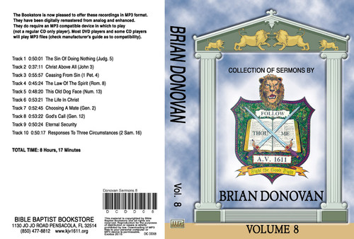 Brian Donovan Sermons on MP3 - Volume 8