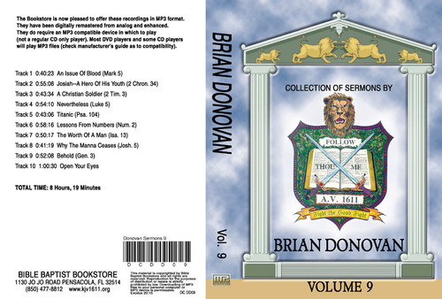 Brian Donovan Sermons on MP3 - Volume 9