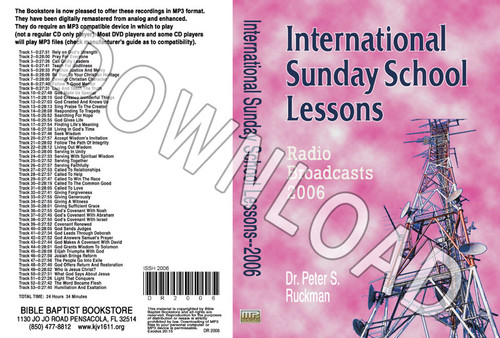 International Sunday School Lessons 2006 - Downloadable MP3