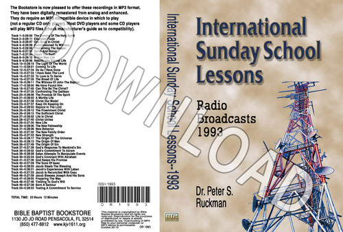 International Sunday School Lessons 1993 - Downloadable MP3