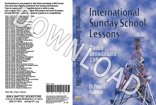 International Sunday School Lessons 1984 - Downloadable MP3