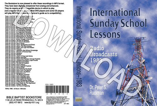 International Sunday School Lessons 1983 - Downloadable MP3