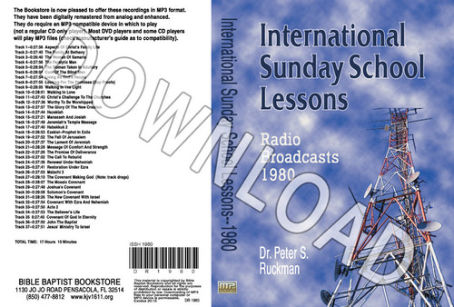 International Sunday School Lessons 1980 - Downloadable MP3