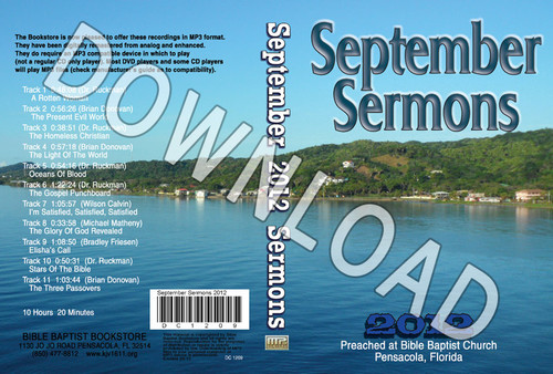 September 2012 Sermons - Downloadable MP3