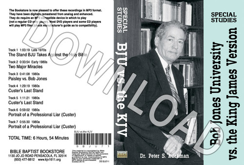 Bob Jones University vs. The Holy Bible KJV - Downloadable MP3