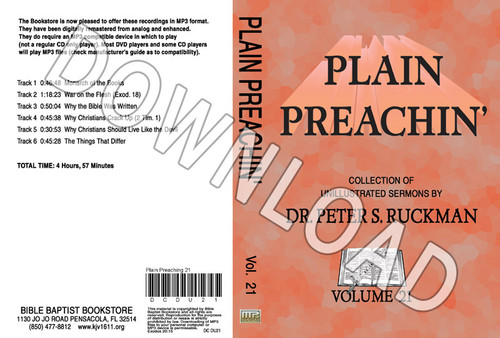 Plain Preachin' Volume 21 - Downloadable MP3