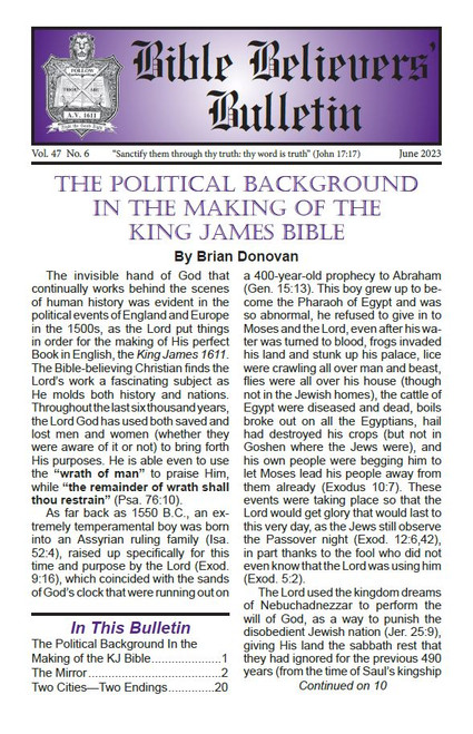 Bible Believers' Bulletin, June 2023 - Downloadable PDF