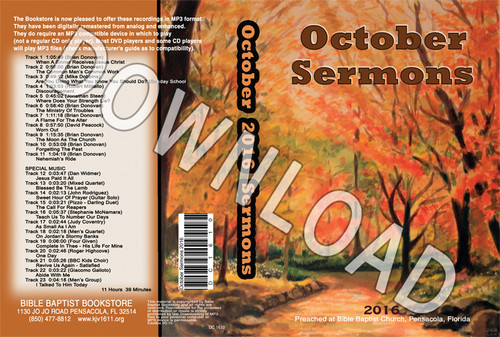 October 2016 Sermons - Downloadable MP3