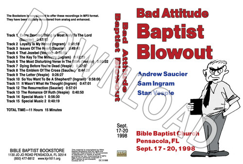 1998 September Blowout Sermons - Downloadable MP3