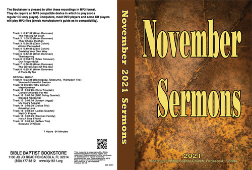 November 2021 Sermons - MP3