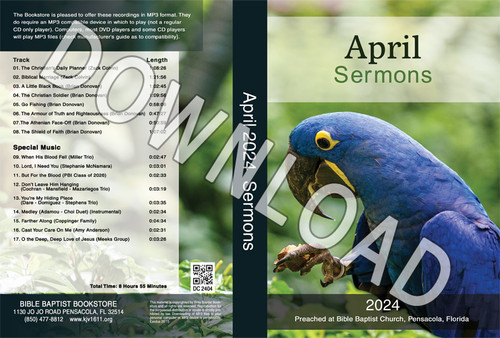 April 2024 Sermons  - Downloadable MP3