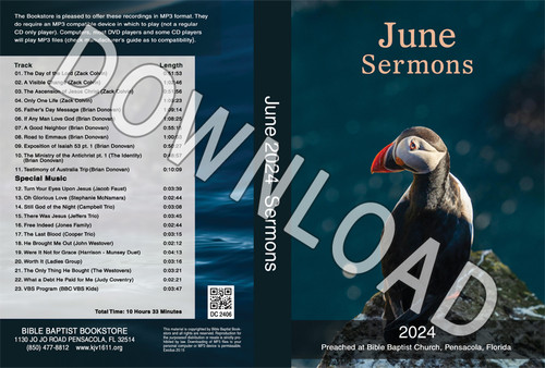 June 2024 Sermons  - Downloadable MP3