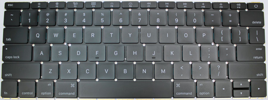 Apple MacBook Pro w-o Touch Bar MPXT2ZEA Laptop Keyboard