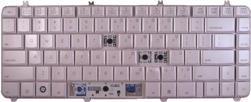 HP DV Series DV3-2000 White Laptop Keyboard