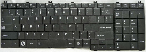 Toshiba Satellite L755-S5255 (Black Matte) Laptop Keyboard