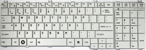 Toshiba Satellite C650-ST3NX1 (White) Laptop Keyboard