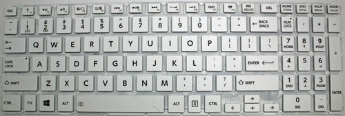 Toshiba Satellite NSK-V91SQ (Chiclet White) Laptop Keyboard