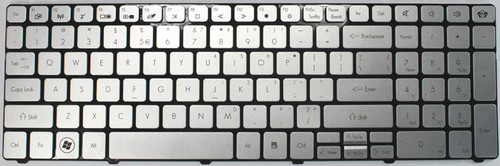 Gateway NV SERIES 59C09U (Silver) Laptop Keyboard