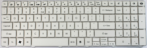 Gateway NV SERIES NV51M (White) Laptop Keyboard