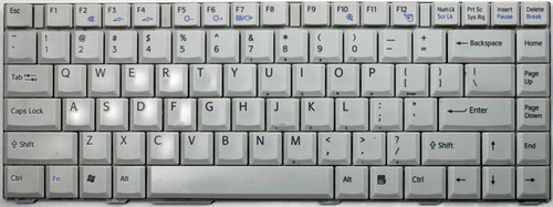 Sony VGN-FJ Series 0021588 (White) Laptop Keyboard