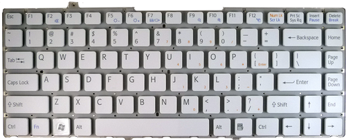 Sony VPC-EA (White) VPC-EA46FM (White) Laptop Keyboard