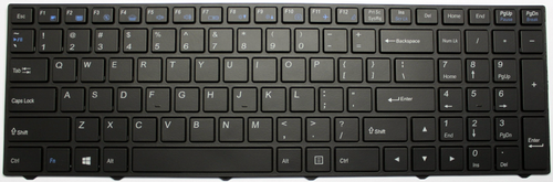 Clevo Notebook 6-80-N7500-190-1 (Black) Laptop Keyboard