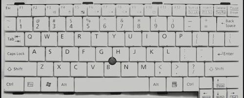 Fujitsu LifeBook P1620 (White) Laptop Keyboard