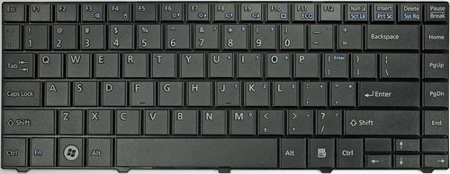 Fujitsu LifeBook SH531 (Black) Laptop Keyboard