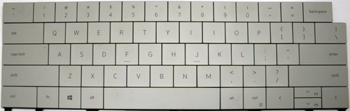 Dell XPS 13 9345 (White) Laptop Keyboard