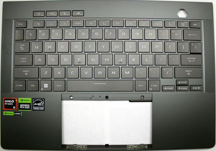 Asus ROG Zephyrus G16 GU605MZ (Black) Laptop Keyboard