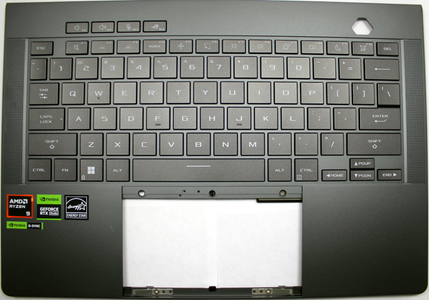 Asus ROG Zephyrus G16 GA605WI (Black) Laptop Keyboard