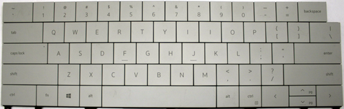 Dell XPS 13 9320 (White) Laptop Keyboard