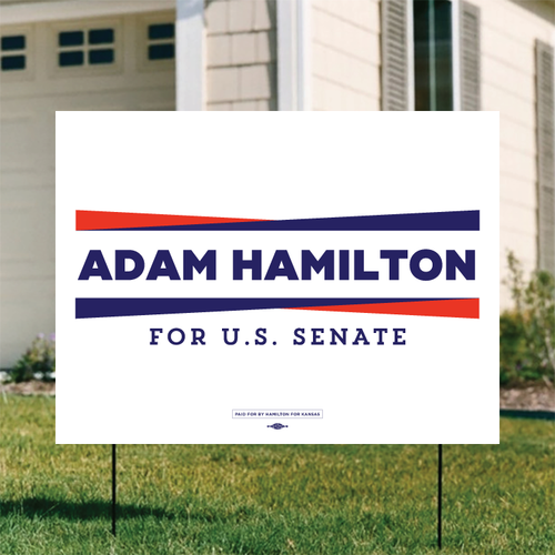 Adam Hamilton (24" x 18" Coroplast Yard Sign)
