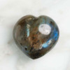 Labradorite Heart Stone
