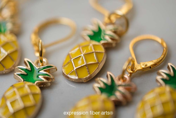 Pineapple Stitch Markers Set of 5