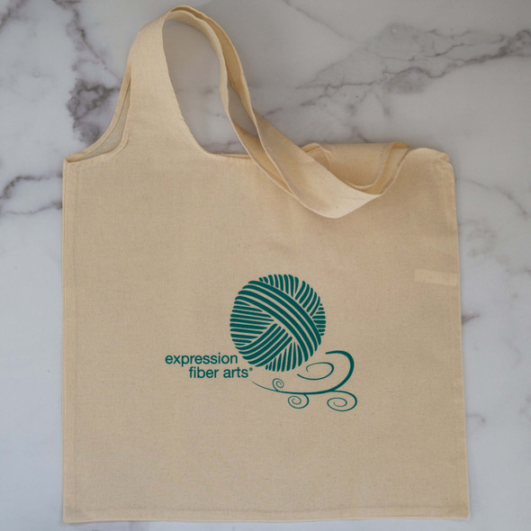 Large Green/Natural Project Bag