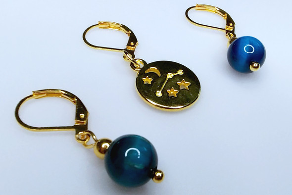 Aquarius Stitch Markers - Set of 3