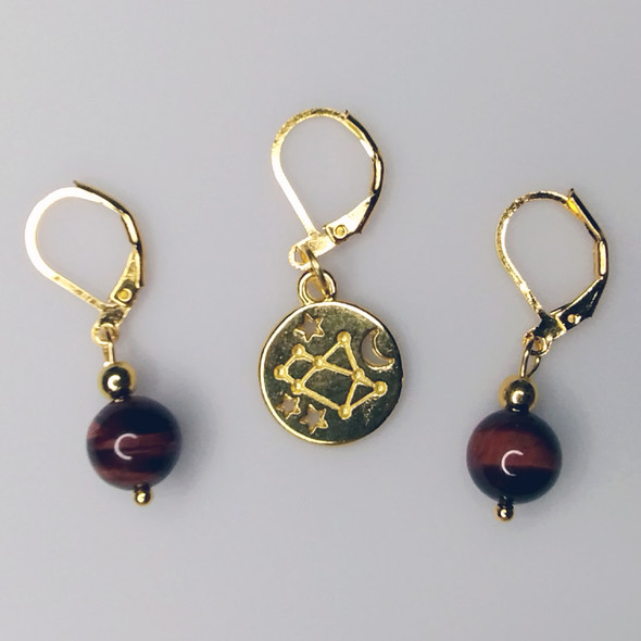 Aries Stitch Markers - Set of 3