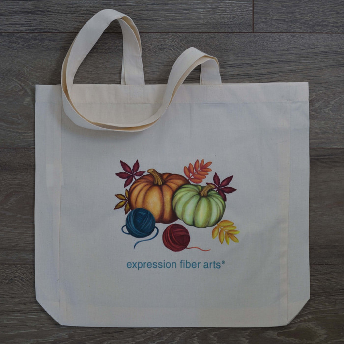 Fall Pumpkin Cotton Tote