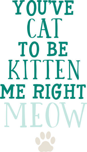 You've Cat To Be Kitten Me SVG Cut File