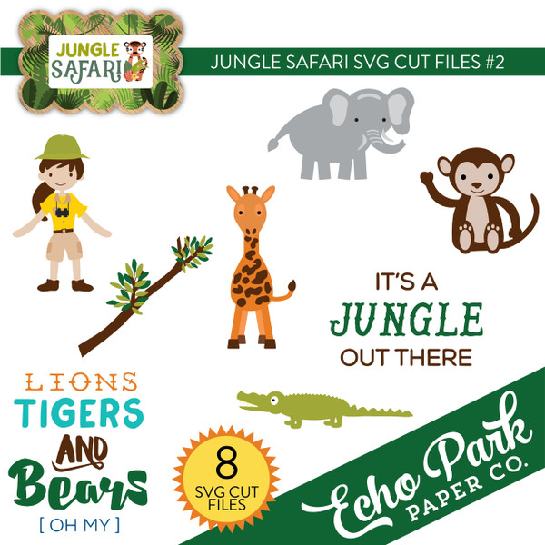 Jungle Safari SVG Cut Files #2