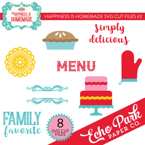 Happiness Is Homemade SVG Cut Files #2