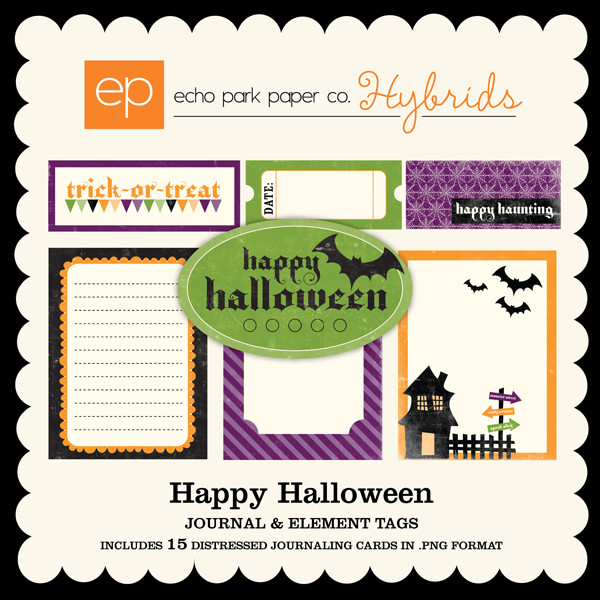 Happy Halloween Journal  & Element Pack