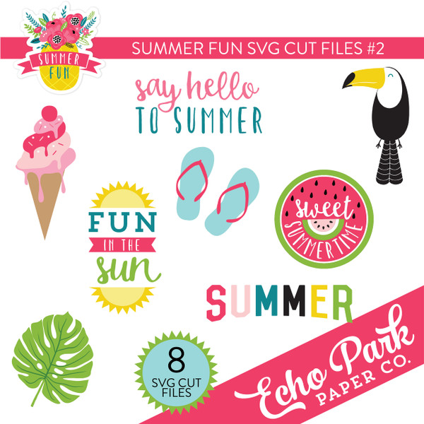 Summer Fun SVG Cut Files #2