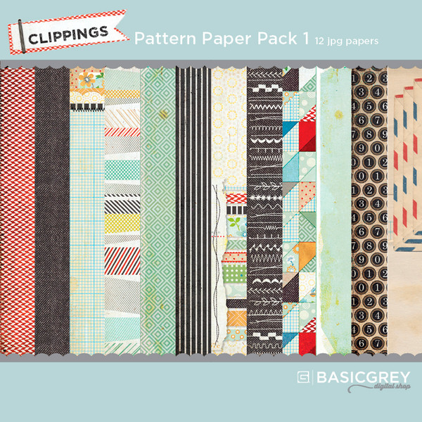 Clippings Pattern Paper Pack 1