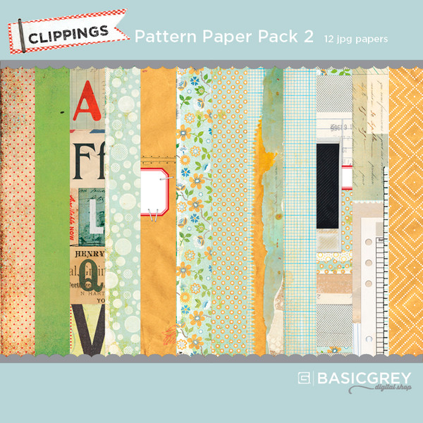 Clippings Pattern Paper Pack 2