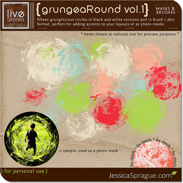 GrungeaRound Vol.1 Masks & Brushes
