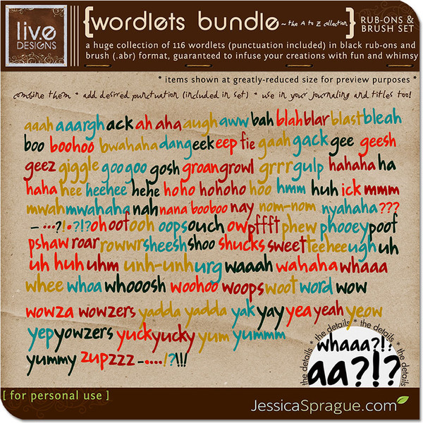 Wordlets Bundle - The A to Z Collection