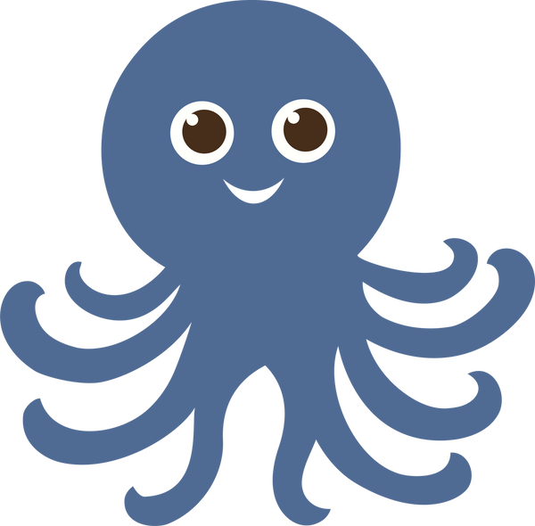Pirate Octopus SVG Cut File - Snap Click Supply Co.