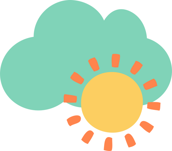 Sun and Cloud SVG Cut File